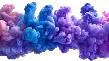 Fototapeta premium Abstract Colorful Ink Cloud Background Blue Purple and Pink Swirls