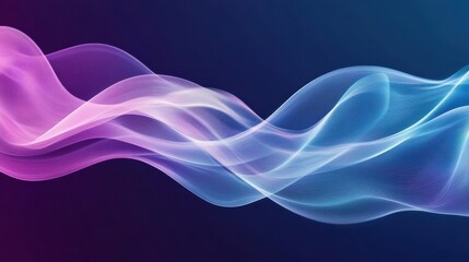 A smooth gradient vector background with flowing lines and soft transitions from purple to blue, offering a minimalist and calming design perfect for tech or wellness projects