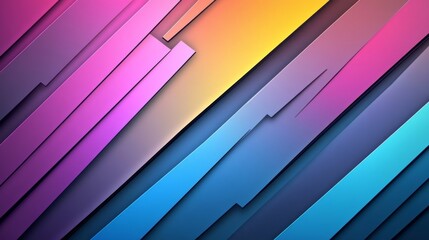 Obraz premium Vibrant Geometric Pattern Design with Diffused Lighting