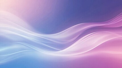 Fototapeta premium A smooth gradient vector background with flowing lines and soft transitions from purple to blue, offering a minimalist and calming design perfect for tech or wellness projects