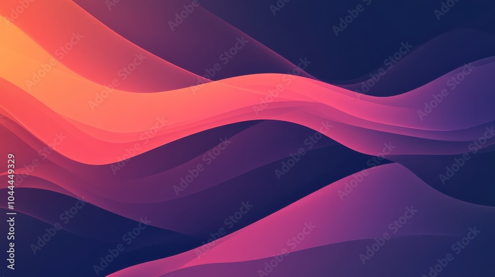 Fototapete a minimalist digital background with gradient colors and simple, clean lines, creating a smooth, mod