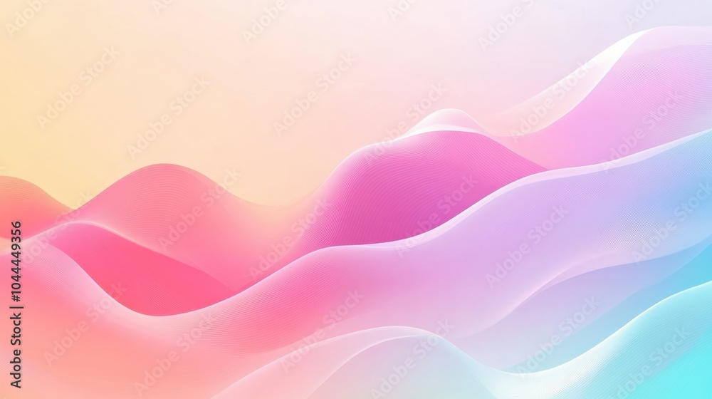 Fototapete a minimalist digital background with gradient colors and simple, clean lines, creating a smooth, mod