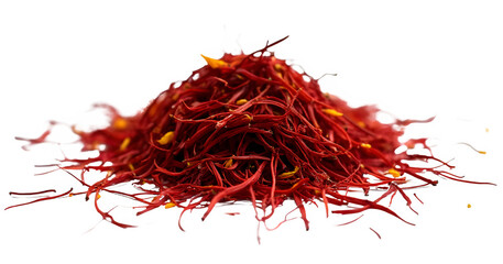 Naklejka premium saffron isolated on white background