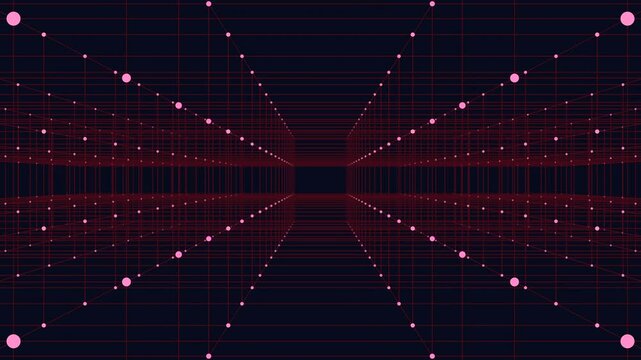 A black and white checkerboard pattern with red dots at the center of each square. Versatile for use as a website background or graphic design element