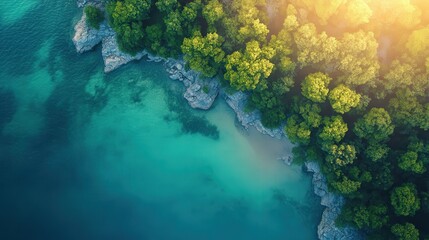 Aerial View of Clamshell Packaging Near Green Trees