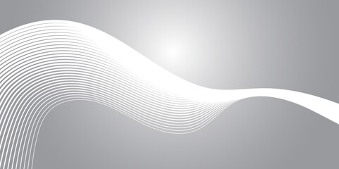 White and gray gradient abstract background wallpaper vector image.