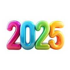 Colorful new year 2025