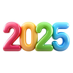 Colorful new year 2025