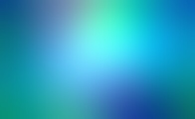Blue green gradient abstract blur backdrop.