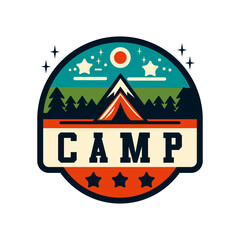 outdoor logo vintage cool illustration