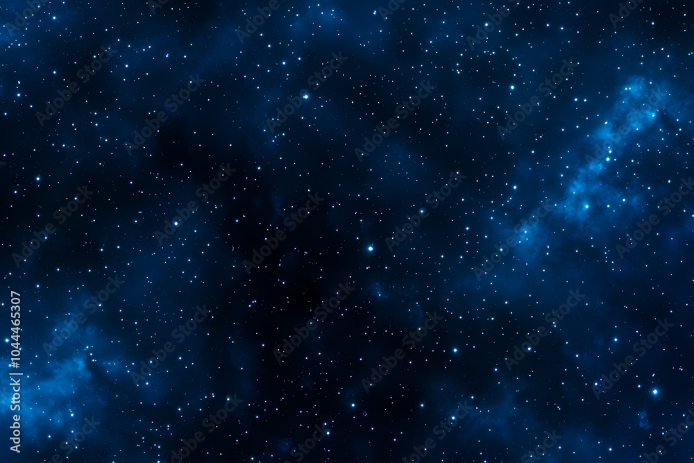Canvas Prints deep blue watercolor nebula background for design use