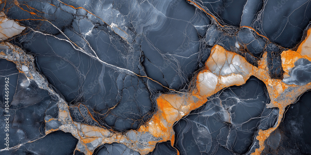 Poster stunning breccia marble surface with intricate patterns and rich textures, showcasing blend of dark 