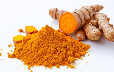 Ground turmeric spices
