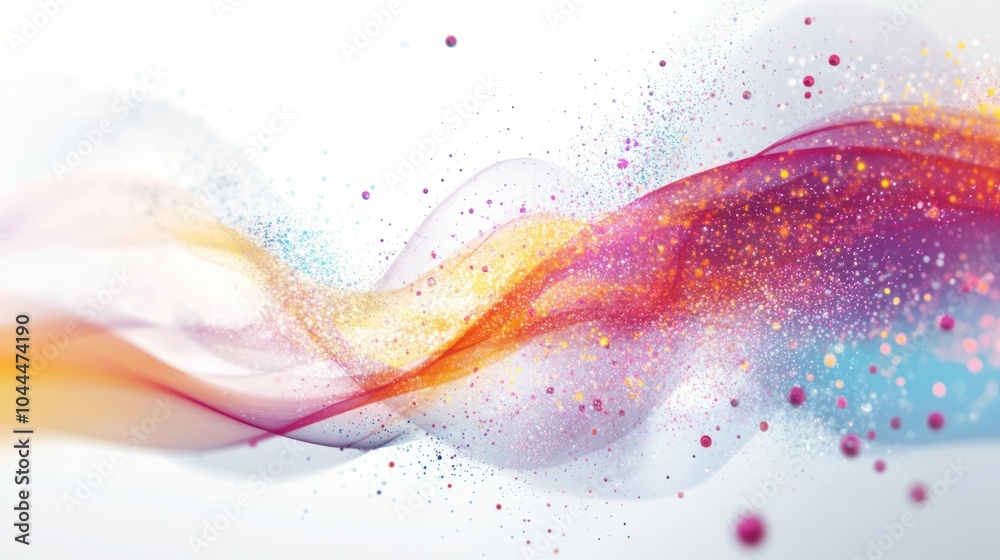 Poster dynamic visualization of particles and waves interacting in a quantum field,