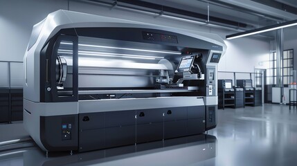 Obraz premium A bending machine with a large, digital touchscreen interface