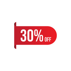 red sale tags displaying discounts. Ideal for promotions or marketing materials during sales events or seasonal offers.