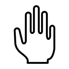 Hold Vector Line Icon Design