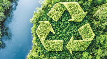 Top-Down View of Intricate Recycling Process