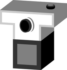 Camera Photography Letter Alphabet Vector Element T