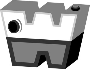 Camera Photography Letter Alphabet Vector Element W