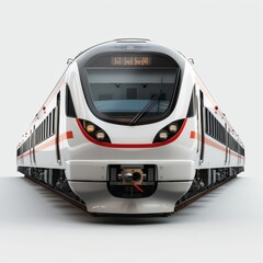 Full Body Electric Passenger Train Model in 3D
