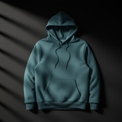 Blank  Mens Hoodie Mockup 3d Rendering Presentation