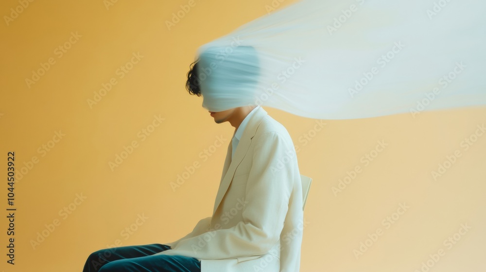Poster surreal minimalism in portrait a creative expression of calmness and luxury