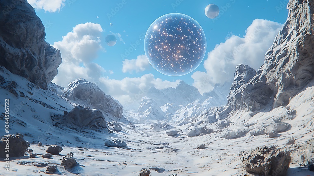 Aufkleber exploring celestial realms a journey through otherworldly landscapes and cosmic dimensions in a fros