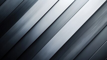 Obraz premium sophisticated diagonal abstract background with a gradient blending light gray, silver, and black tones.
