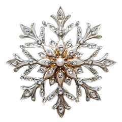 Decorative Glittering Snowflake Ornament Design