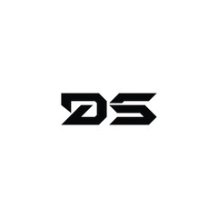 DS monogram logo design letter text name symbol monochrome logotype alphabet character simple logo