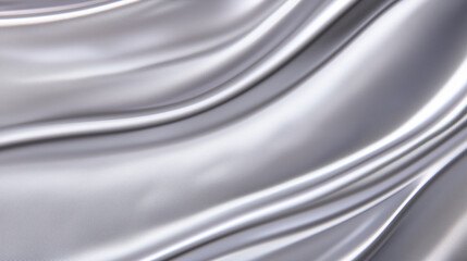 Smooth Silver Fabric Drapes