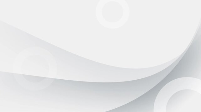 white and gray abstract background with wavy layered dimension