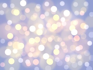 キラキラと輝くイルミネーション　シルバー　背景素材