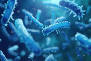 Fototapeta premium Probiotics and Microbiome Impact on Human Health.
