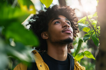 Gen Z individual exploring sustainability and eco-friendly products