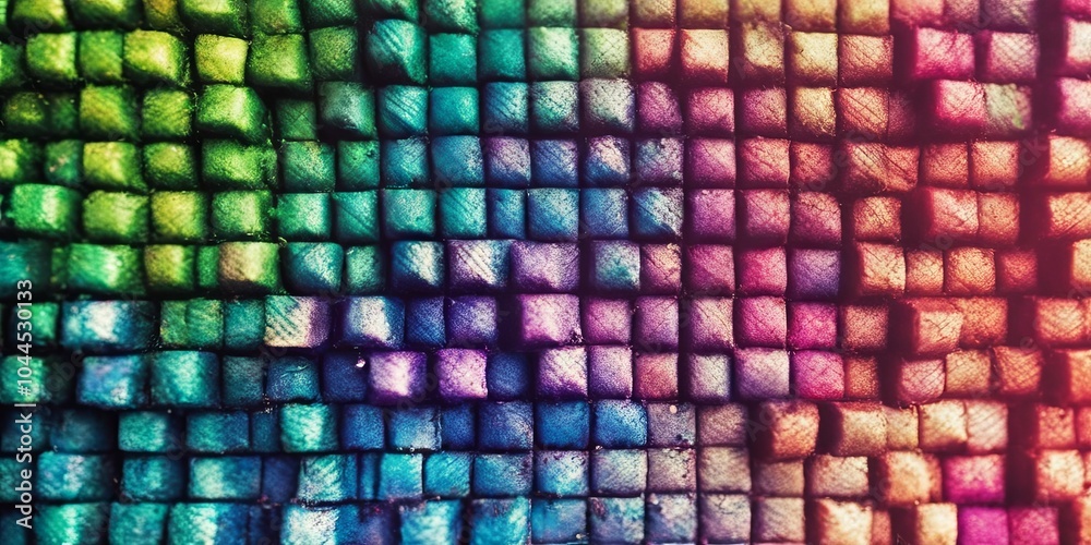 Poster A colorful background with squares of different colors