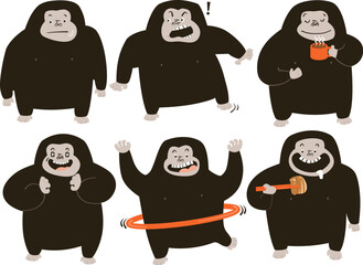 illustration of a set of ape