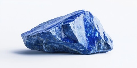 Blue Rock on White Surface