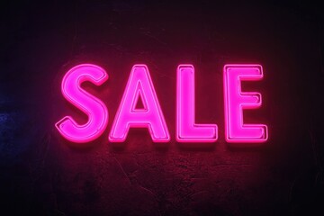 Neon Sign Sale Background