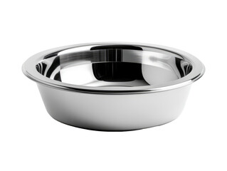 stainless steel bowl isolated