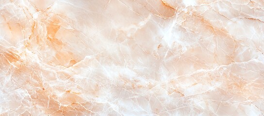 Fototapeta premium Elegant marble texture with soft peach and white colors, perfect for backgrounds, design projects, and natural aesthetics.
