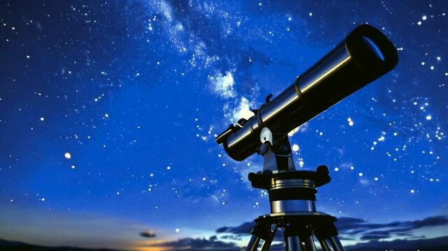 telescope in the night