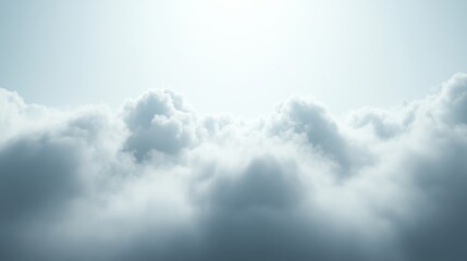 Soft Diffused Skies with Gentle Clouds in 3D Style