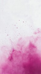 Obraz premium Abstract pink powder explosion on a white background, evoking creativity and artistic expression.