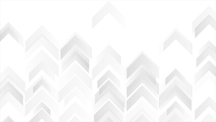 Fototapeta premium Technology abstract background with grey white arrows