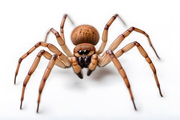 Fototapeta premium Barn spider on white background, Ai Generated