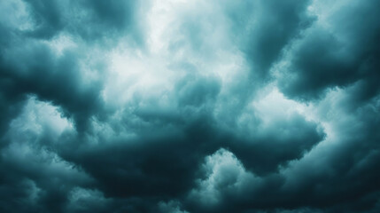 Obraz premium Dark Clouds Gather Before Thunderstorm