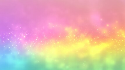 Fototapeta premium A soft gradient background featuring pastel colors and sparkling effects.