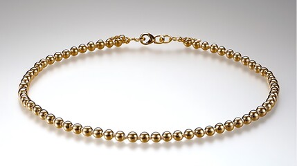 Obraz premium Gold Bead Necklace Jewelry Accessory Fashion Design